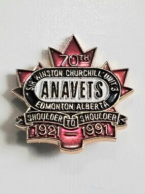 4/$20 Vintage Sir Winston Churchill Unit 3 Brass/Enamel Collector's Pin!!